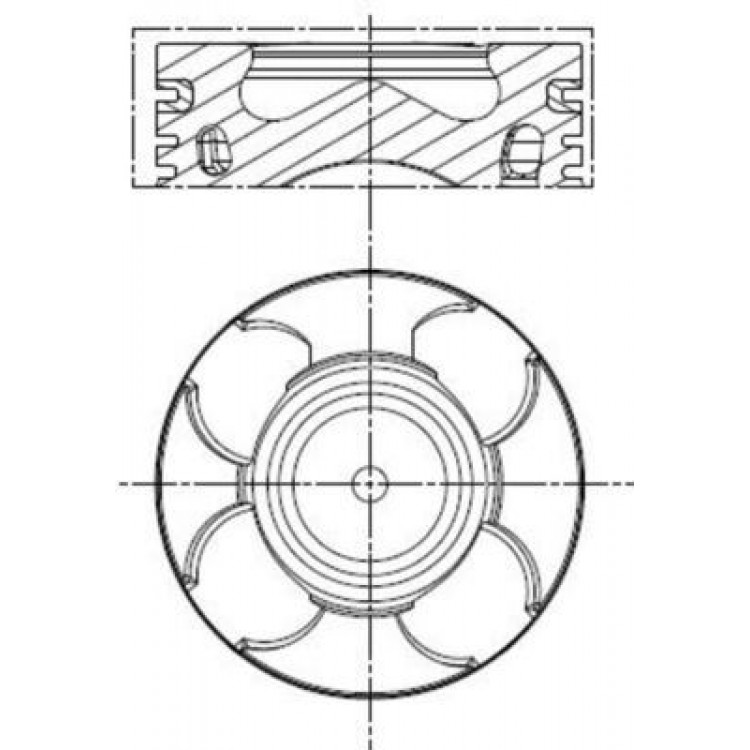 MAHLE 011PI00100011 | MOTOR PİSTON+SEGMAN (0.40MM) (-0.20MM) (69.6MM) 90BG DOBLO-FİORİNO-LINEA-GRANDE PUNTO-ASTRA 1.3D MJE T 1.3 CDTI (EURO 5)