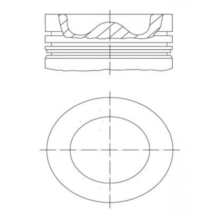 PISTON+SEGMAN 0,50 79,92MM 1,4TDI (3 SILINDIR MOTORUN HEPSINE UYUMLU) CUSA CUSB CUTA CYZA CYZB POLO