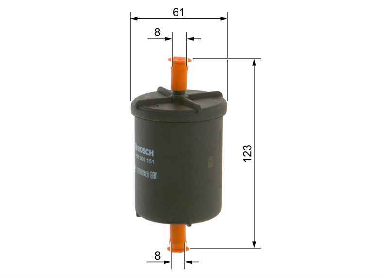 BOSCH 0450902151 | YAKIT FILTRESI BENZIN (ENJ) SLX UNO 70 R9