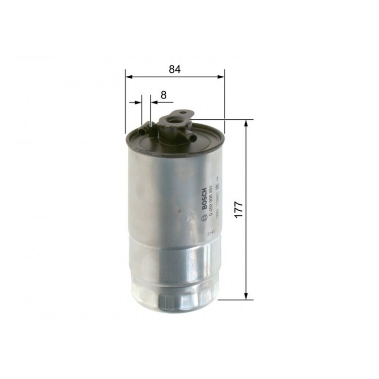 BOSCH 0450906451 | YAKIT FILTRESI MAZOT OMEGA B - BMW E46 330D - E39 520D - X5 3.0TDS  Ø:84MM  U:177MM