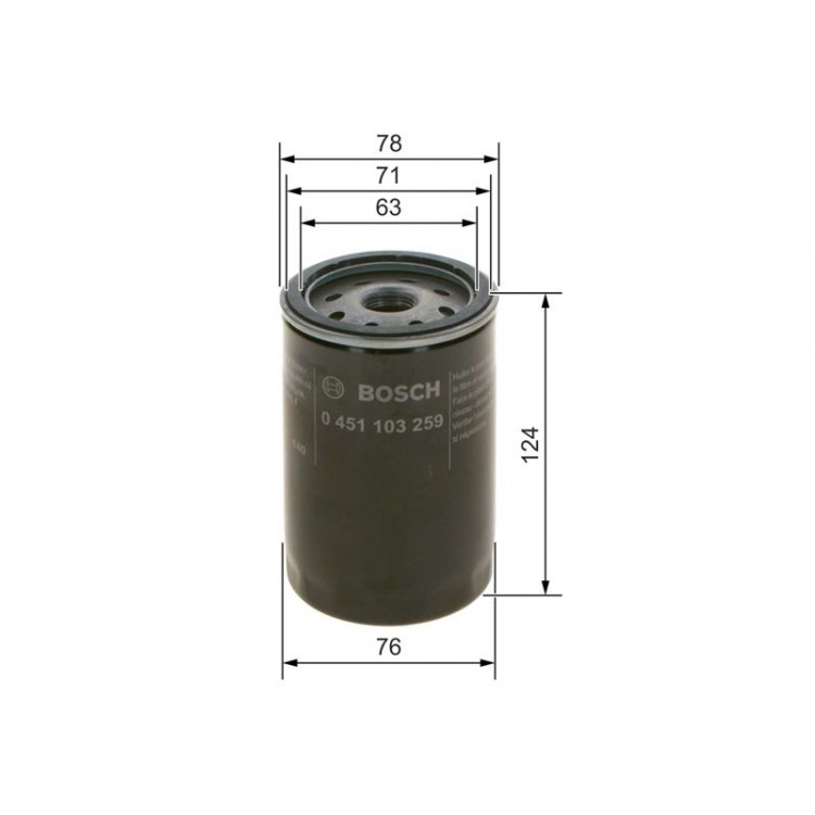 BOSCH 0451103259 | YAG FILTRESI FORD ESCORT 1.6, 1.8, FIESTA III 1.6, 1.8, FIESTA IV 1.6, FIESTA V 1.3, 1.6, FOCUS 2.0, FOCUS I 1.6, 1.8, 2.0, KA 1.3, FUSION 1.6, GALAXY 2.0, 2 3, MONDEO I 1.6, 1.8, 2.0, MONDEO II 1.6, 1.8, 2.0