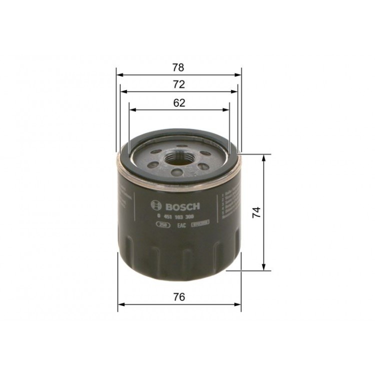 BOSCH 0451103300 | YAG FILTRESI FIAT DOBLO 1.2-1.9-MAREA 1.8-2.0-PUNTO 1.2-1.8-STILO 1.8-1.9-UNO 1.1-1.4