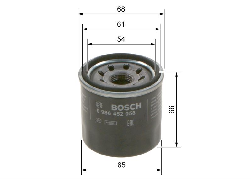 BOSCH 0986452058 | YAG FILTRESI SUZUKI CSWIFT II 1.0 95-01