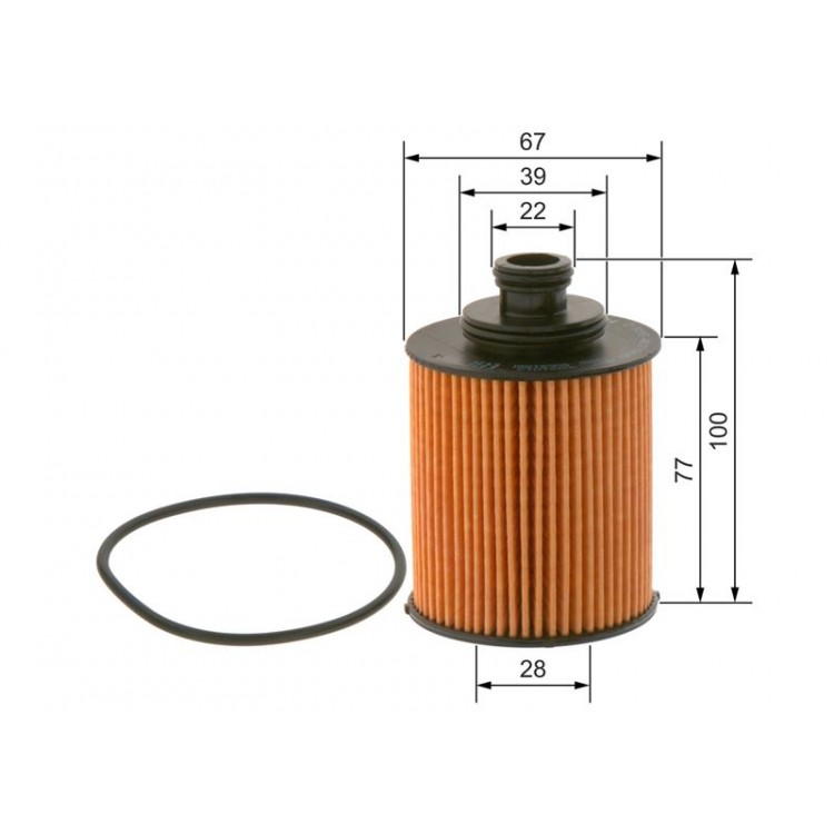 BOSCH 09864B7005 | YAG FILTRESI FIAT LINEA-GRANDE PUNTO-DOBLO-FIORINO 13 D MULTIJET / OPEL ASTRA H-CORSA C-D 13 CDTI