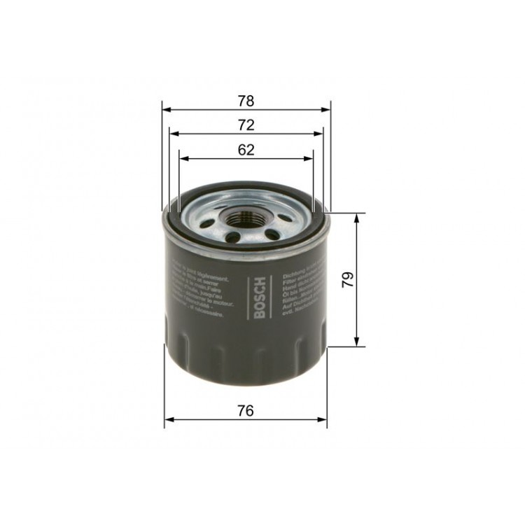 BOSCH 09864B7043 | YAG FILTRESI DACIA, RENAULT DOKKER, LOGAN II, SANDERO II, CLIO II, KANGOO MEGANE IV, SYMBOL II 15 09-