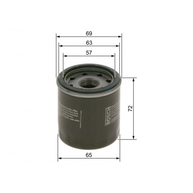 BOSCH 09864B7061 | YAG FILTRESI RENAULT FLUENCE, MEGANE III 16 16V 07-