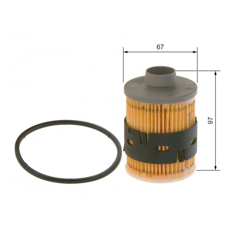 BOSCH 1457070001 | YAKIT FILTRESI - DIZEL FIAT ALBEA 1.3 JTD, DOBLO 1.3 JTD, PUNTO 1.3 1.9 JTD, DUCATO 2.0 2 3 2 8 JTD OPEL ASTRA H 1.3 1.9 CDTI, CORSA C 1.3 CDTI, COMBO 1.3 CDTI, AGILA 1.3 1.9 CDTI, VECTRA C, SIGNUM 1.9 CDTI CITROEN JUMPER 2 2 HDI