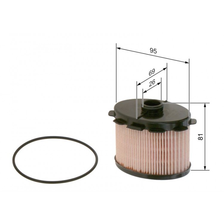 BOSCH 1457431703 | YAKIT FILTRESI - DIZEL PEUGEOT 206 1.9D, 306 1.9D, EXPERT 1.9DIESEL, PARTNER 1.9DIESEL, RANCH 1.9DIESEL CITROEN BERLINGO 1.9D, BERLINGO 1.9DIESEL, JUMPY 1.9DIESEL, XSARA 1.9DIESEL FIAT DUCATO 1.9D TOYOTA COROLLA 1.9 DIESEL