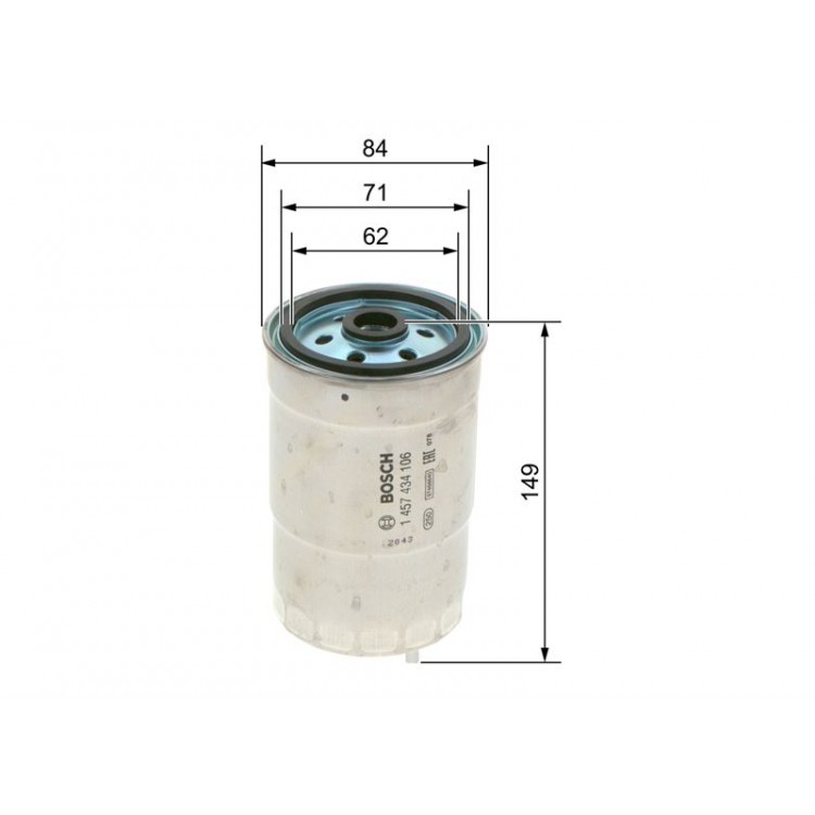 BOSCH 1457434106 | YAKIT FILTRESI DIZEL FIAT DUCATO / PEUGEOT: BOXER / CITROEN: JUMPER 2.5D/OPEL COMBO 1.5D,1.7D 98-02 BOSCH 1457434106 | YAKIT FILTRESI DIZEL FIAT DUCATO / PEUGEOT: BOXER / CITROEN: JUMPER 2.5D/OPEL COMBO 1.5D,1.7D 98-02