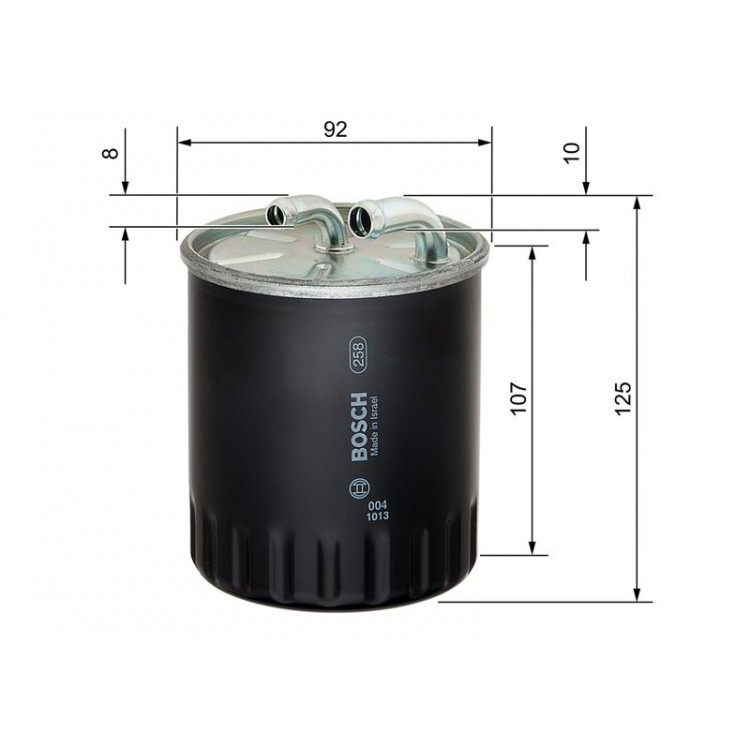 BOSCH 1457434437 | YAKIT FILTRESI - DIZEL MERCEDES C SERISI 203 KASA OM 646 C 200 220 CDI