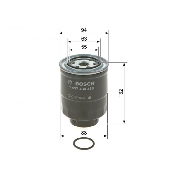 BOSCH 1457434438 | YAKIT FILTRESI - DIZEL FORD RANGER 2 4TD MAZDA B-SERIE 2 5TD TOYOTA COROLLA 1.8D 2.0D 83-00, CARINA 2.0D, 4 RUNNER 3 0D, HIACE 2 4D, LAND CRUISER 2 4D73 0 D-4D 3 4D 4 2TD, HILUX 2 5D TURBO 08 01- VOLKSWAGEN TARO 2 4D