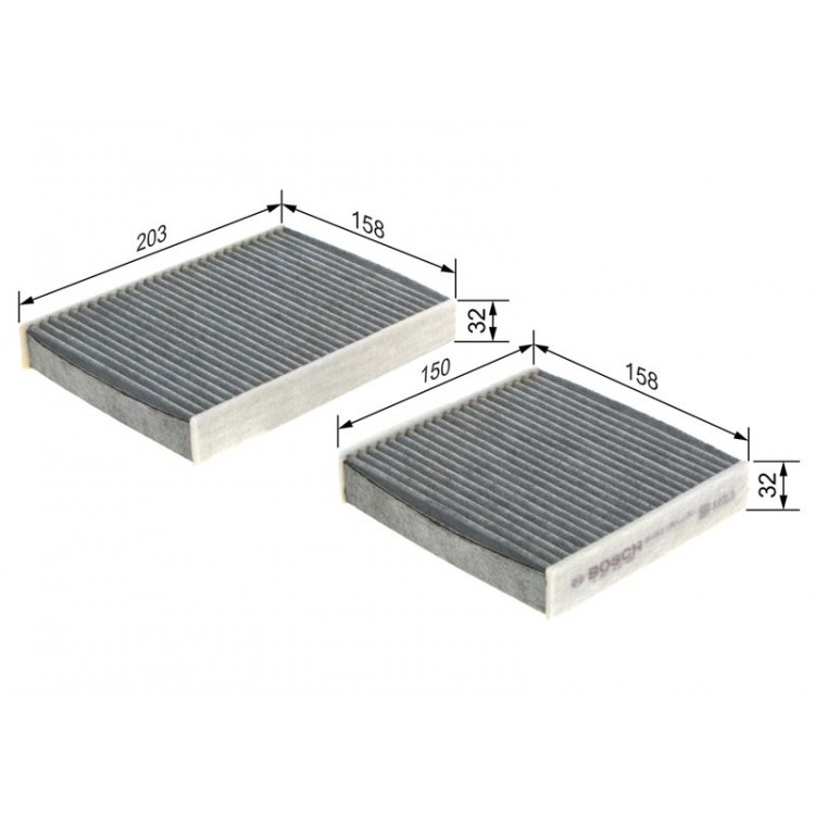 BOSCH 1987432436 | KABIN FILTRESI CITROEN, PEUGEOT C3 II, C3 III, C4 CACTUS, DS3 2008 I, 207, 207 SW, 208 I 1.0, 1.1, 1.2, 1.4, 1.4 HDI, 1.4 LPG, 1.6 HDI 06- BOSCH 1987432436 | KABIN FILTRESI CITROEN, PEUGEOT C3 II, C3 III, C4 CACTUS, DS3 2008 I, 207, 207 SW, 208 I 1.0, 1.1, 1.2, 1.4, 1.4 HDI, 1.4 LPG, 1.6 HDI 06-
