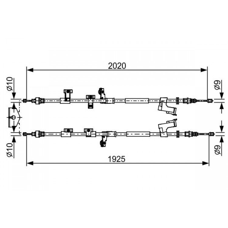 BOSCH 1987482709 | FREN TELI FORD KUGA II (DM2), CROSSOVER, 05.2012 -
