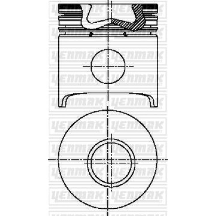 YENMAK 31-03687-060 | PISTON+SEGMAN 0.60 (93.00MM) DUCATO 2.5TD MASTER 2.5D 115PS (S9U714) 8140.47
