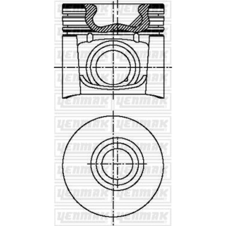 YENMAK 31-03692-000 | PISTON+SEGMAN STD (94.40MM) BOXER DUCATO 2.8HDI 2.8JTD