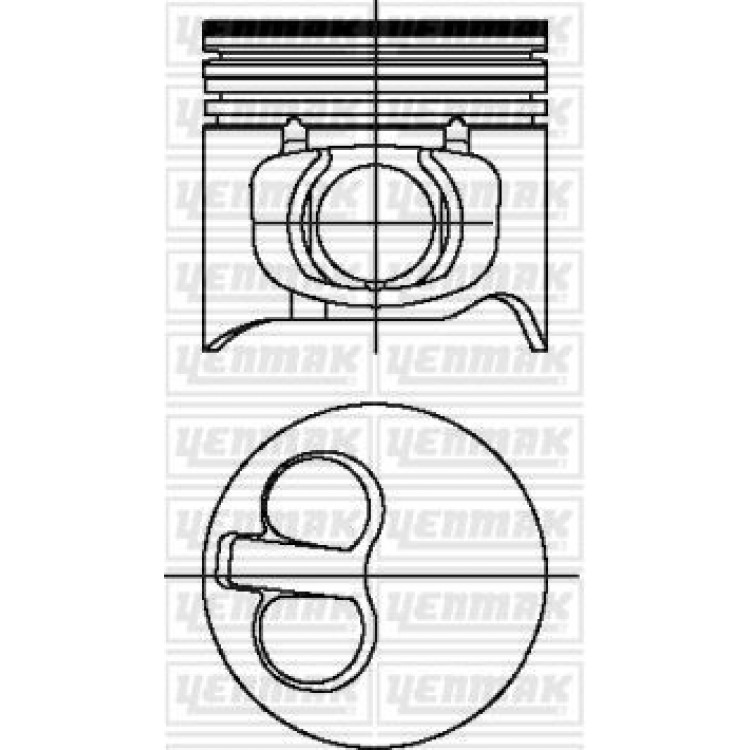 YENMAK 31-03693-060 | PISTON+SEGMAN 0.60 (95.00MM) DUCATO-BOXER-JUMPER-MASTER 2,8 DUZ