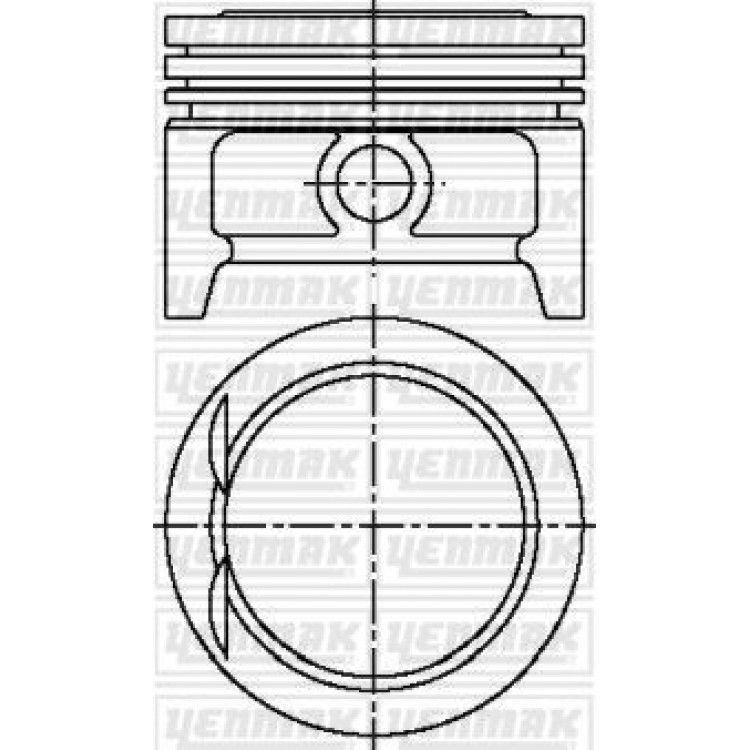 YENMAK 31-03808-000 | PISTON+SEGMAN STD (77.60MM) CORSA B ASTRA F / G 1.4I 94-98