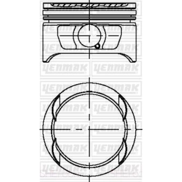 YENMAK 31-04225-050 | PISTON+SEGMAN 0.50 (86.00MM) VECTRA A ASTRA F KADETT E CALIBRA