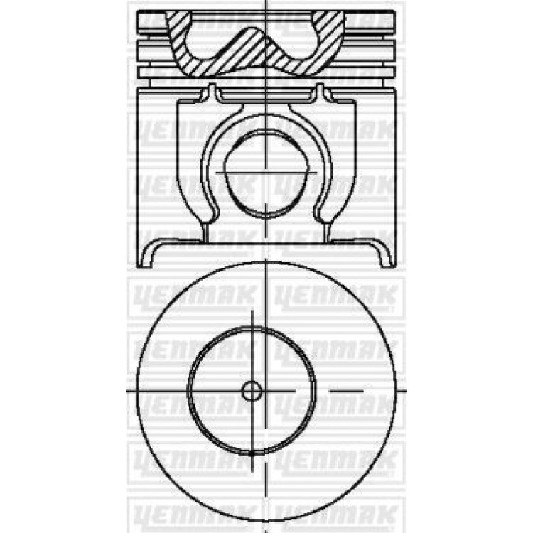 YENMAK 31-04252-000 | PISTON+SEGMAN STD (93.67MM) TRANSIT T15 TURBO 2.5DI TC 100PS 97-00