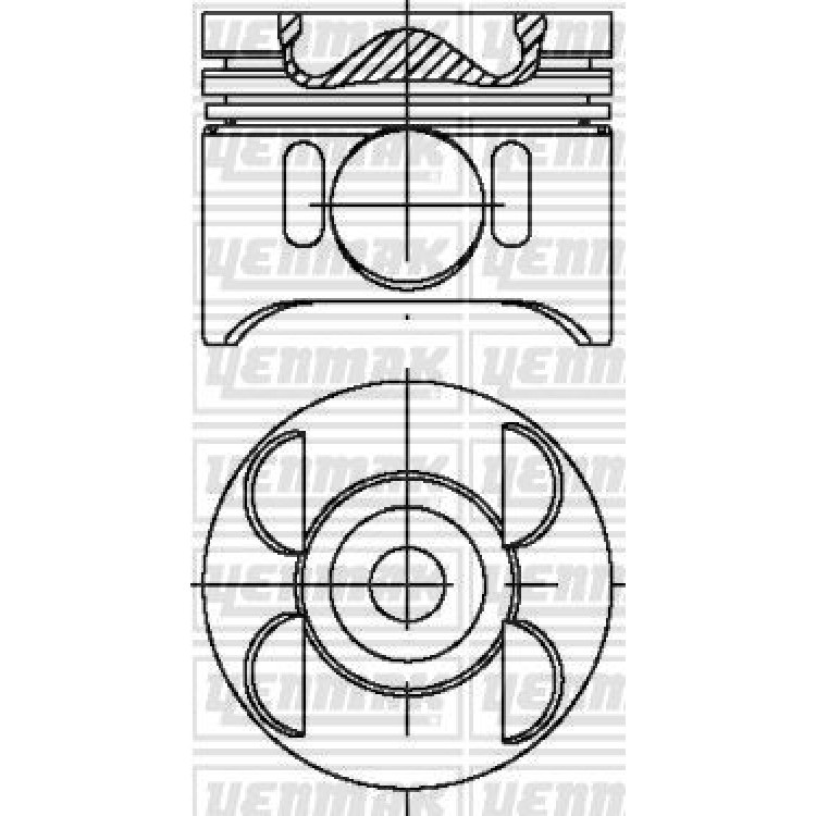 YENMAK 31-04692-001 | PISTON+SEGMAN STD (88.00MM) OM 646.986 EURO 4 88/109/129/150 PS-SPRINTER 209CDI/211CDI/213CDI/215CDI /309CDI/311CDI/313CDI/315CDI /411CDI/415CDI/509CDI/511CDI /515CDI(0.20 KISA)