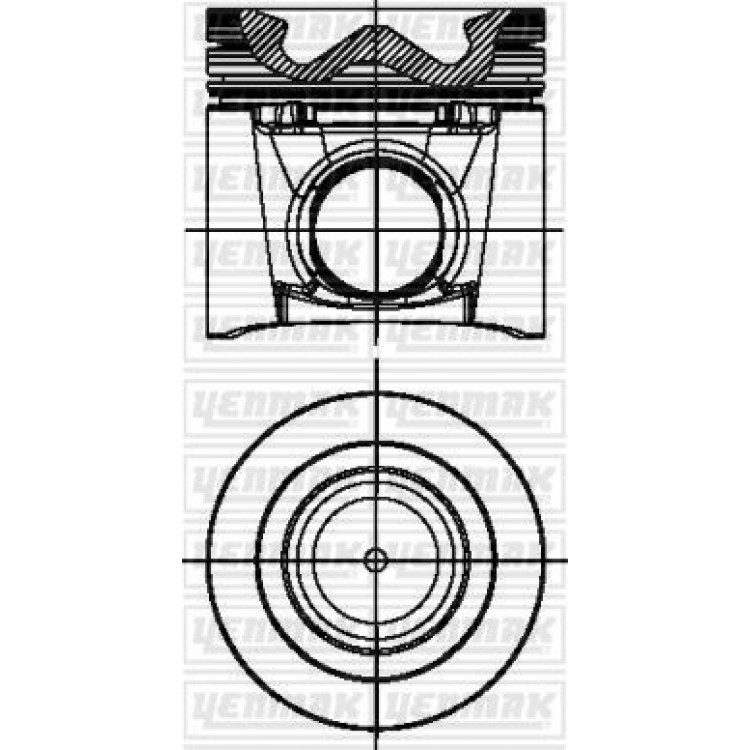 YENMAK 31-04836-000 | PISTON+SEGMAN STD (95.80MM) BOXER III-JUMPER III T3,0 F1C/HDI EURO 5 3,0HDI IVECO DAILY F1C EURO 4 FIAT DUCATO DOHC 16V MULTIJET COMMON RAIL 3,0JTD 16V