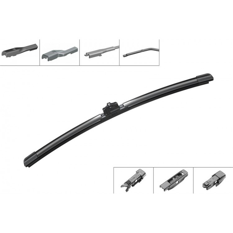 BOSCH 3397006942 | SILECEK SÜPÜRGESİ MUZ TİPİ - TEK AEROTWIN PLUS 380MM APARATLI (4 ADAPTOR ILE 10 ARACA UYUMLU) TRANSIT COURIER-FIESTA VI 08-> RANGER 12->