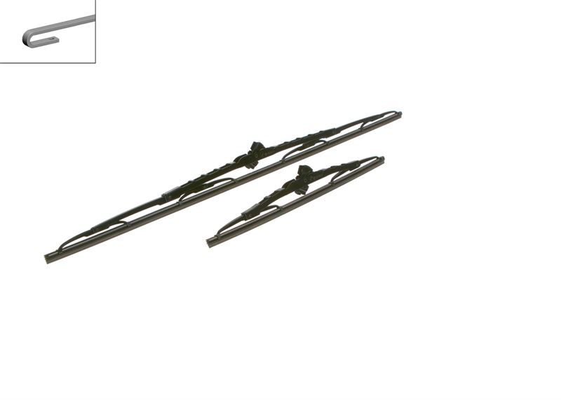 BOSCH 3397010299 | TWİN SİLECEK SETİ - [650/340 MM] 654 COROLLA 1.6 VVT-İ 200611 - 999999; JAZZ 1.4 200810 - 999999; JAZZ 1.2 200810 - 999999; SX4 1.6 VVT 4WD HATCHBACK 200605 - 999999; COROLLA 1.4 D-4D 200611 - 999999;