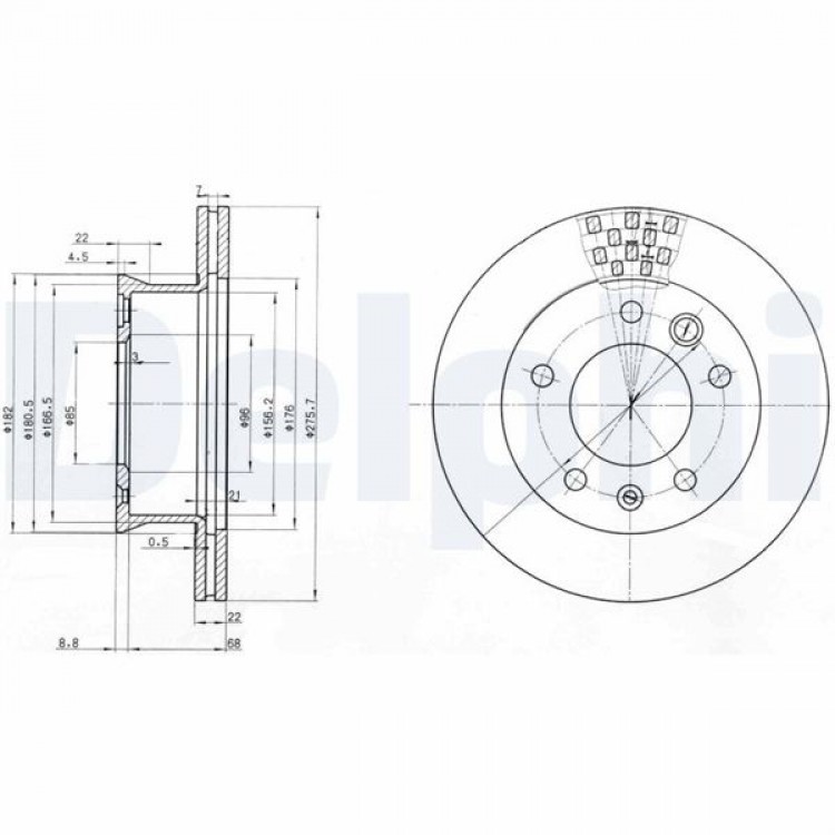 DELPHİ BG3236 | FREN AYNASI (DISK) (CIFTLI PAKET) ON MERCEDES, VOLKSWAGEN SPRINTER, LT 95- DELPHİ BG3236 | FREN AYNASI (DISK) (CIFTLI PAKET) ON MERCEDES, VOLKSWAGEN SPRINTER, LT 95-