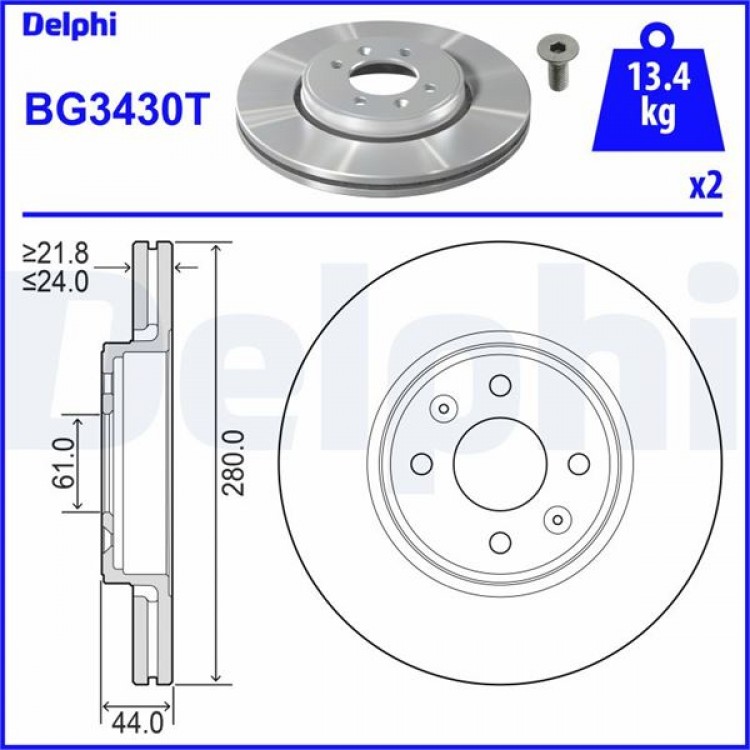 DELPHİ BG3430T | Fren Diski (Çiftli Paket), Delikli Ön RENAULT RENAULT CAPTUR, CLIO, KANGOO, KANGOO EXPRESS, LAGUNA, MEGANE, MEGANE SCENIC, SCENIC, TWINGO, WIND 1996 > DELPHİ BG3430T | Fren Diski (Çiftli Paket), Delikli Ön RENAULT RENAULT CAPTUR, CLIO, KANGOO, KANGOO EXPRESS, LAGUNA, MEGANE, MEGANE SCENIC, SCENIC, TWINGO, WIND 1996 >