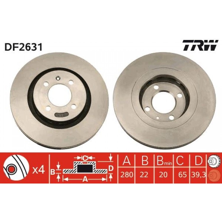 TRW
DF2631 | FREN DISK ON I SEAT: CORDOBA (6K1, 6K2), CORDOBA VARIO (6K5), IBIZA II (6K1), TOLEDO I (1L) - VOLKSWAGEN: CORRADO (53I), GOLF II (19E, 1G1), PASSAT (3A2, 35I), PASSAT VARIANT (3A5, 35I) 1992-2000 TRW
DF2631 | FREN DISK ON I SEAT: CORDOBA (6K1, 6K2), CORDOBA VARIO (6K5), IBIZA II (6K1), TOLEDO I (1L) - VOLKSWAGEN: CORRADO (53I), GOLF II (19E, 1G1), PASSAT (3A2, 35I), PASSAT VARIANT (3A5, 35I) 1992-2000