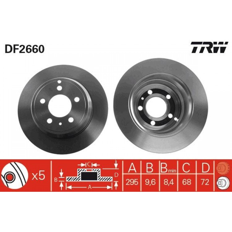 TRW
DF2660 | FREN DISK ARKA I VOLVO: 850 (854), 850 ESTATE (855), C70 I CONVERTIBLE (873), C70 I COUPE (872), S70 (874), V70 I (875, 876), XC70 CROSS COUNTRY (295) 1993-2005 TRW
DF2660 | FREN DISK ARKA I VOLVO: 850 (854), 850 ESTATE (855), C70 I CONVERTIBLE (873), C70 I COUPE (872), S70 (874), V70 I (875, 876), XC70 CROSS COUNTRY (295) 1993-2005