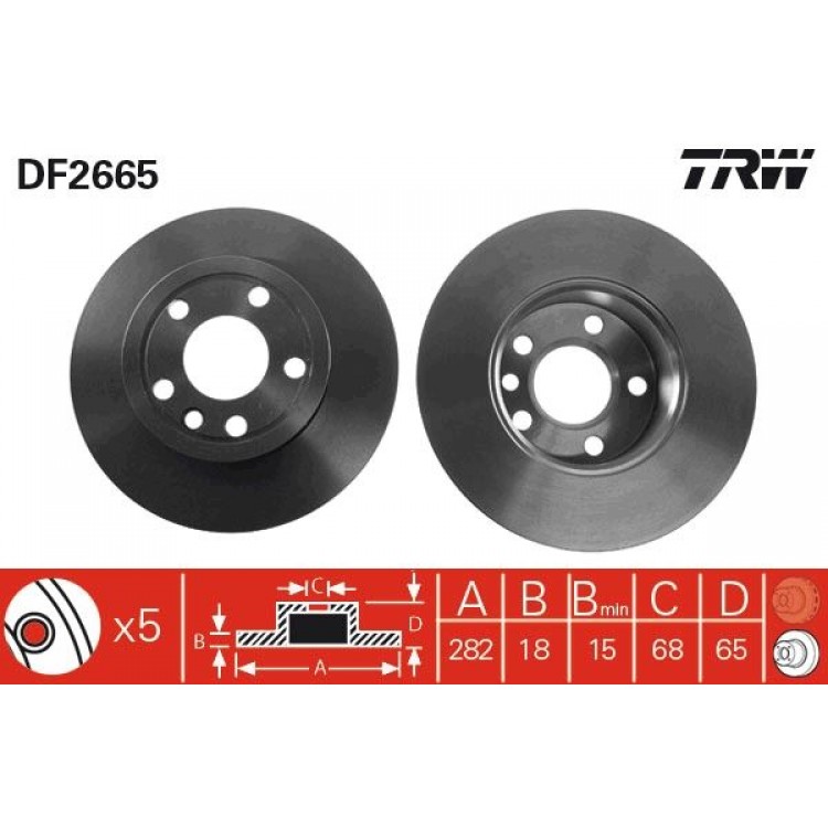 TRW
DF2665 | TAKIM - ON FREN DISKI VW TRANSPORTER T4 1.8 1.9 D TD TDI 2.0 2.4 D 2.5 2.5 TDI 2.8 90> TRW
DF2665 | TAKIM - ON FREN DISKI VW TRANSPORTER T4 1.8 1.9 D TD TDI 2.0 2.4 D 2.5 2.5 TDI 2.8 90>