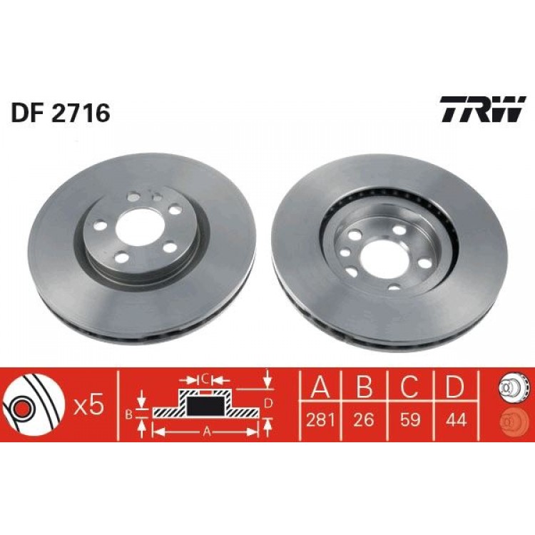 TRW
DF2716 | TAKIM - FREN DISK ON I PSA EXPERT JUMPY SCUDO P806 EVASION 1.9 TD 2.0 2.0 T 2.1 TD 94>06 HAVALI TRW
DF2716 | TAKIM - FREN DISK ON I PSA EXPERT JUMPY SCUDO P806 EVASION 1.9 TD 2.0 2.0 T 2.1 TD 94>06 HAVALI