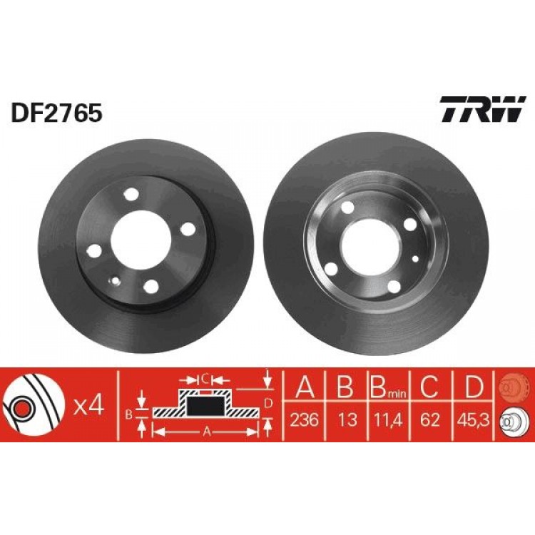 TRW
DF2765 | TAKIM - FREN DISKI ON DUZ 236 MM (VOLKSWAGEN) FELICIA / VOLKSWAGEN : CADDY ) TRW
DF2765 | TAKIM - FREN DISKI ON DUZ 236 MM (VOLKSWAGEN) FELICIA / VOLKSWAGEN : CADDY )