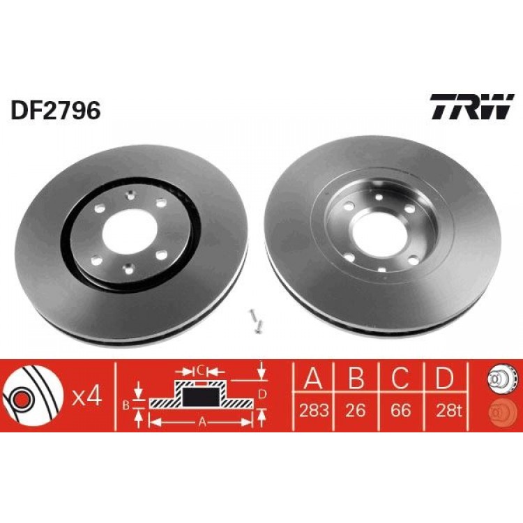 TRW
DF2796 | FREN DISK ON I CITROEN: XANTIA (X1_, X2_), XANTIA BREAK (X1_, X2_) - PEUGEOT: 406 (8B), 406 BREAK (8E/F), 406 COUPE (8C) 2000-2016 TRW
DF2796 | FREN DISK ON I CITROEN: XANTIA (X1_, X2_), XANTIA BREAK (X1_, X2_) - PEUGEOT: 406 (8B), 406 BREAK (8E/F), 406 COUPE (8C) 2000-2016