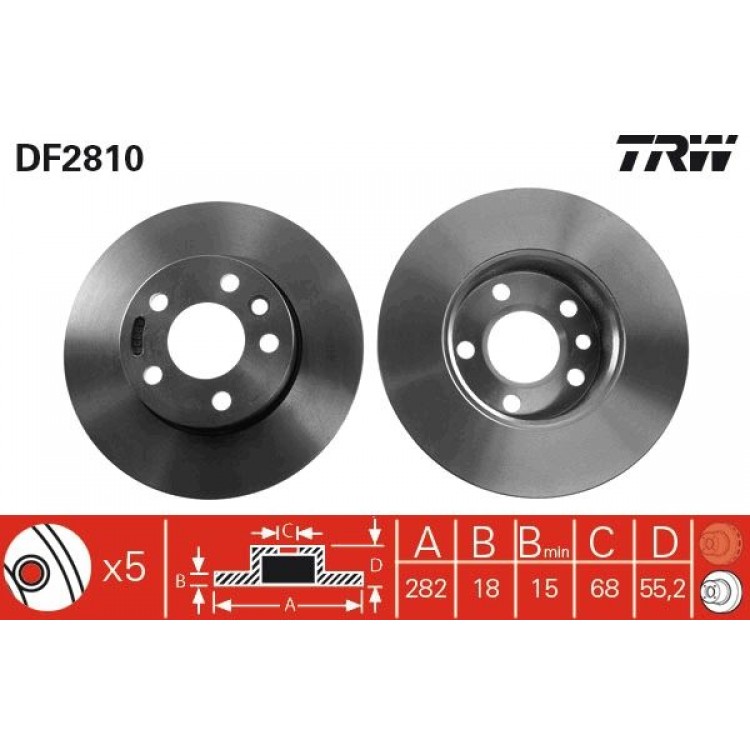 TRW
DF2810 | TAKIM - FREN DISKI ON (VOLKSWAGEN) TRANSPORTER T4 1.9TD2.02.4D2.5 TRW
DF2810 | TAKIM - FREN DISKI ON (VOLKSWAGEN) TRANSPORTER T4 1.9TD2.02.4D2.5