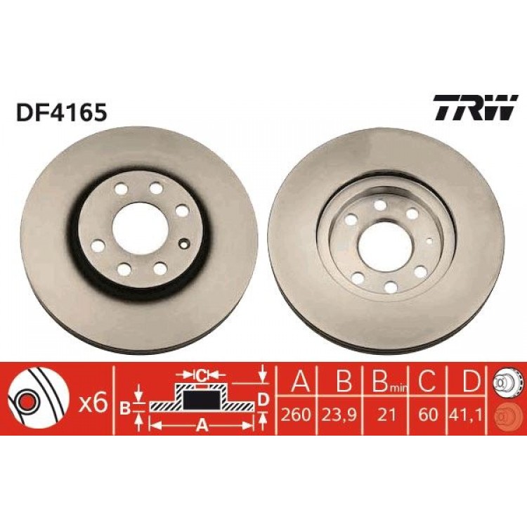 TRW
DF4165 | TAKIM - FREN DISKI ON HAVALI 260.50MM OPEL CORSA C 1.4I 16V (00->) 1.7DTI (00->) 1.8I 16V (01->) COMBO 1.6I (01->) MERIVA 1.4 1.7DTI TRW
DF4165 | TAKIM - FREN DISKI ON HAVALI 260.50MM OPEL CORSA C 1.4I 16V (00->) 1.7DTI (00->) 1.8I 16V (01->) COMBO 1.6I (01->) MERIVA 1.4 1.7DTI