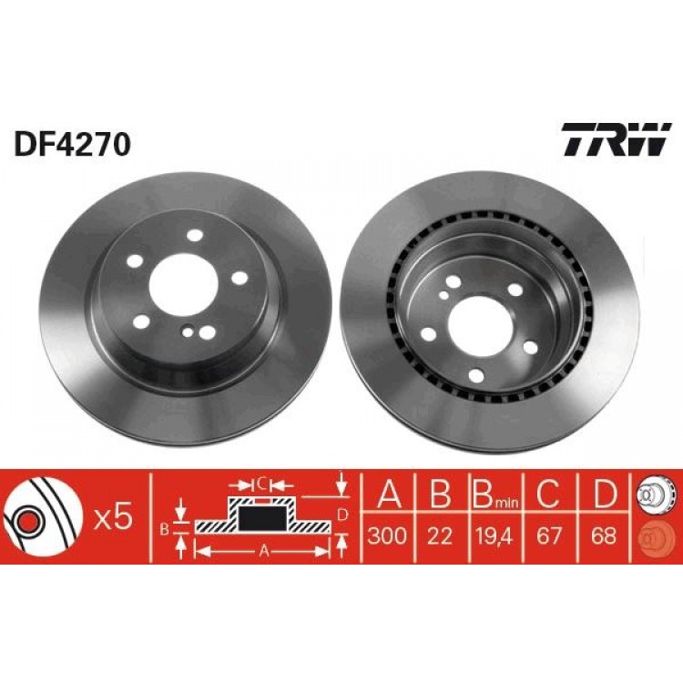 TRW
DF4270 | TAKIM - ARKA FREN DISKI MERCEDES X204 09>15 W211 02>08 C219 04>10 C218 14>17 W212 09>15 S212 09>13 TRW
DF4270 | TAKIM - ARKA FREN DISKI MERCEDES X204 09>15 W211 02>08 C219 04>10 C218 14>17 W212 09>15 S212 09>13