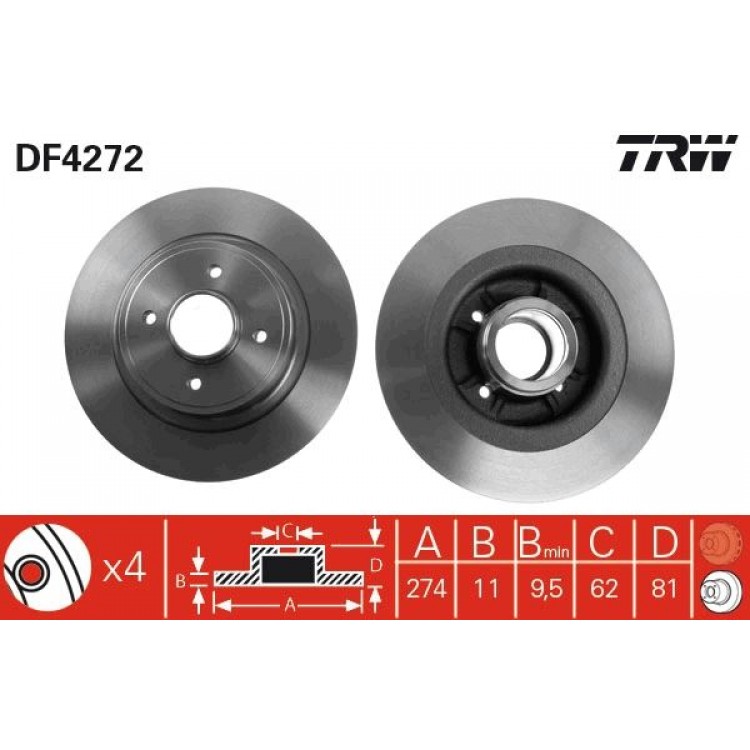 TRW
DF4272 | FREN DISK ARKA I RENAULT: NE I GRANDTOUR (KA0/1_)NE SCENIC (JA0/1_), SCÉNIC I MPV (JA0/1_, FA0_) 2003-2014 TRW
DF4272 | FREN DISK ARKA I RENAULT: NE I GRANDTOUR (KA0/1_)NE SCENIC (JA0/1_), SCÉNIC I MPV (JA0/1_, FA0_) 2003-2014