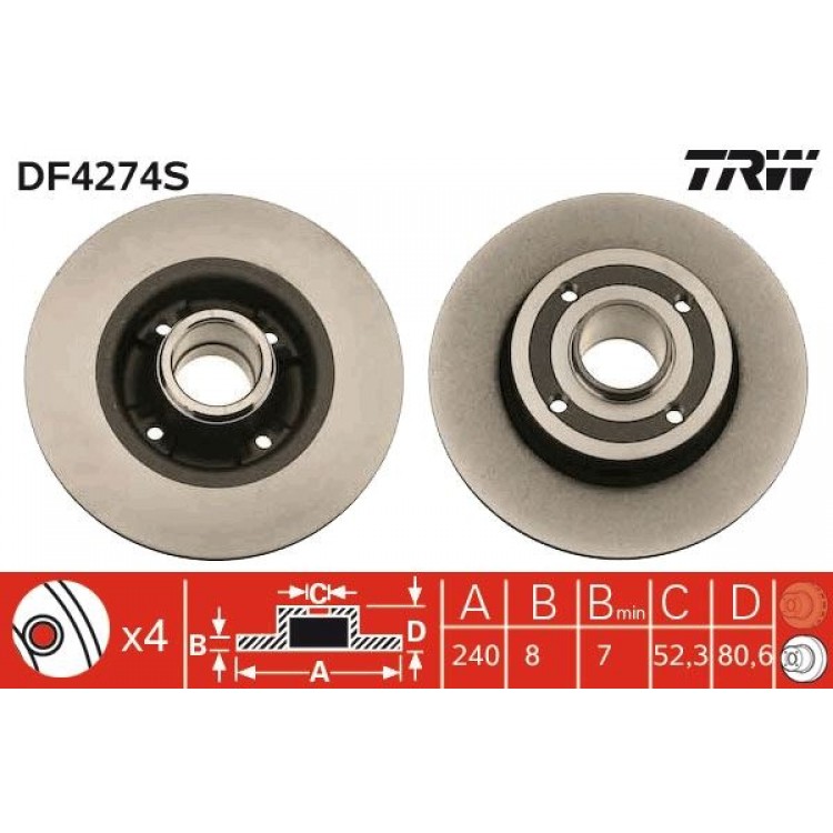 TRW
DF4274S | TAKIM - FREN DISKI ARKA DUZ 240MM RULMANSIZ RENAULT CLIO III 05-> MEGANE II 02-> TWINGO II TRW
DF4274S | TAKIM - FREN DISKI ARKA DUZ 240MM RULMANSIZ RENAULT CLIO III 05-> MEGANE II 02-> TWINGO II