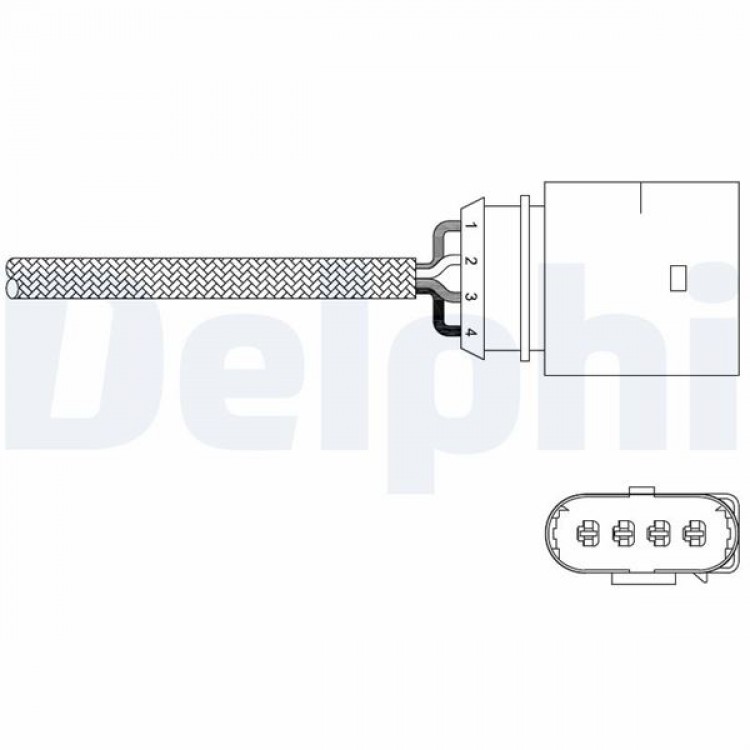 DELPHİ ES20338-12B1 | OKSIJEN SENSORU BORA 1.6 98-05-GOLF IV 1.6 97-00-JETTA III 2.0 05=>PASSAT 1.6-1.8 96-00-A4 1.8
