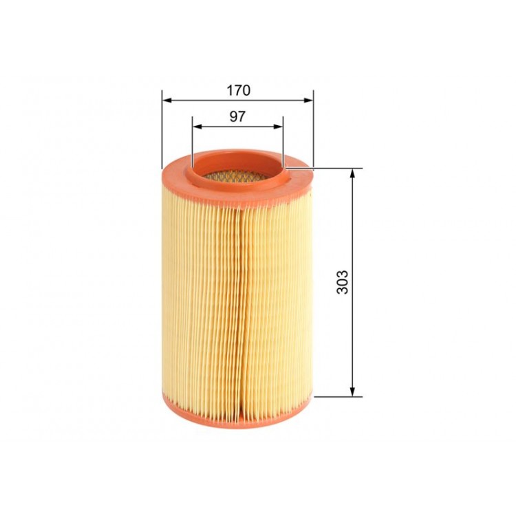 BOSCH F026400059 | HAVA FILTRESI FIAT DUCATO 2.2D;2.3D;PEUGEOT BOXER;CITROEN JUMPER 2.2 HDI 06->