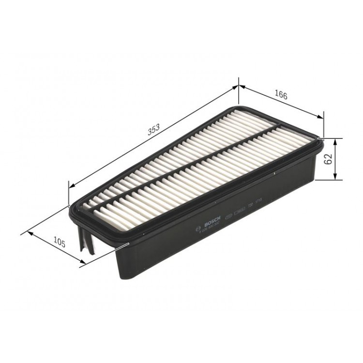 BOSCH F026400302 | HAVA FILTRESI TOYOTA LAND CRUISER,HILUX,LAND CRUISER PRADO,4-RUNNER, FORTUNER,PRADO BOSCH F026400302 | HAVA FILTRESI TOYOTA LAND CRUISER,HILUX,LAND CRUISER PRADO,4-RUNNER, FORTUNER,PRADO