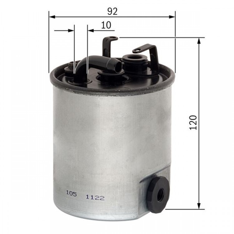 BOSCH F026402044 | YAKIT FILTRESI (DIZEL) (SU AYIRICILI) MERCEDES SPRINTER