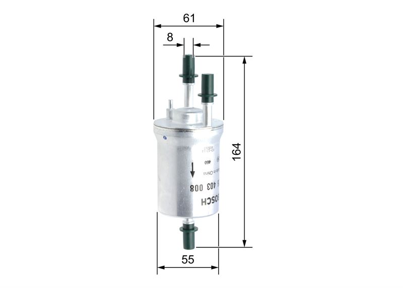 BOSCH F026403008 | YAKIT FILTRESI VOLKSWAGEN GOLF IV 2.0 POLO 1.2 1.4 1.4GTI  AUDI A2 1.4  SEAT CORDOBA 1.2 1.4 1.6 2.0 IBIZA 1.2 1.4 1.6 1.8T  CUPRA R 2.0