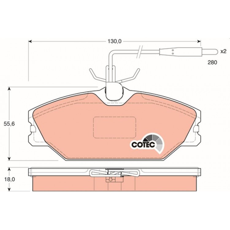 DISK BALATA ON FISLI RENAULT LAGUNA; SAFRANE; MEGANE SCENIC 2.0; ESPACE