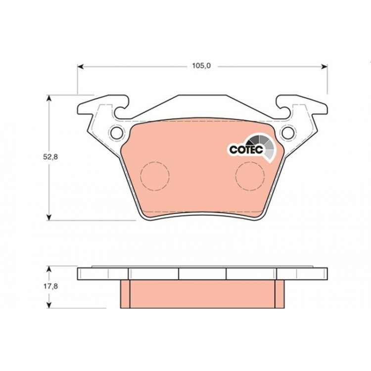 TRW GDB1408 | ARKA - ON DISK BALATA FPV:  FALCON PICKUP (BA), FALCON SALOON (BA) -----------  :  CALAIS SALOON (VT), COMMODORE ESTATE (VT), COMMODORE SALOON (VT), COMMODORE SALOON (VX) -----------  MERCEDES-BENZ:
