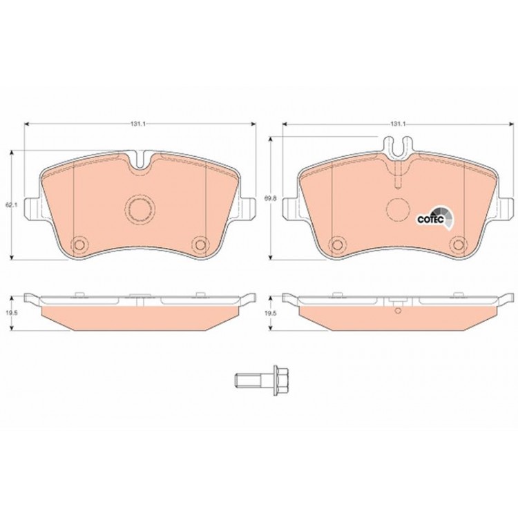 TRW GDB1413 | DISK BALATA ON MERCEDES-BENZ:  C-CLASS (W203), C-CLASS SPORTCOUPE (CL203), C-CLASS T-MODEL (S203), CLC-CLASS (CL203), CLK (C209), CLK CONVERTIBLE (A209), SLK (R171) 2004-2012