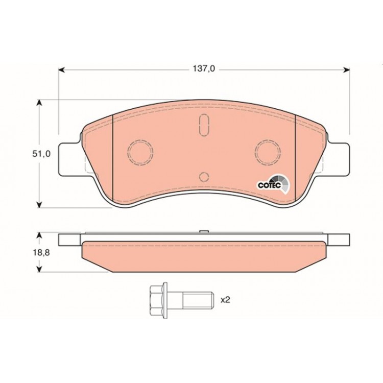 DISK BALATA ON PEUGEOT PARTNER 03->; PARTNER TEPEE; CITROEN BERLINGO 1.6 HDI 90,1.6 HDI 75 05-;XSARA;1.4I,1.6 16V,1.4 HDI,1.9D,2.0 HDI 90 97-05