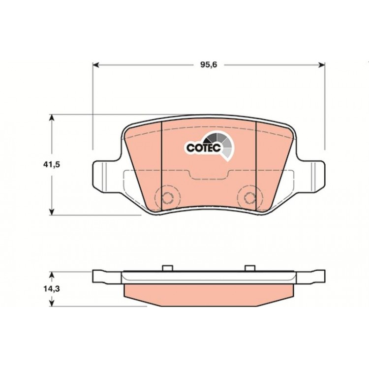 TRW GDB1481 | DISK BALATA ARKA MERCEDES-BENZ:  A-CLASS (W168), A-CLASS (W169), B-CLASS (W245), VANEO (414) 2000-2014